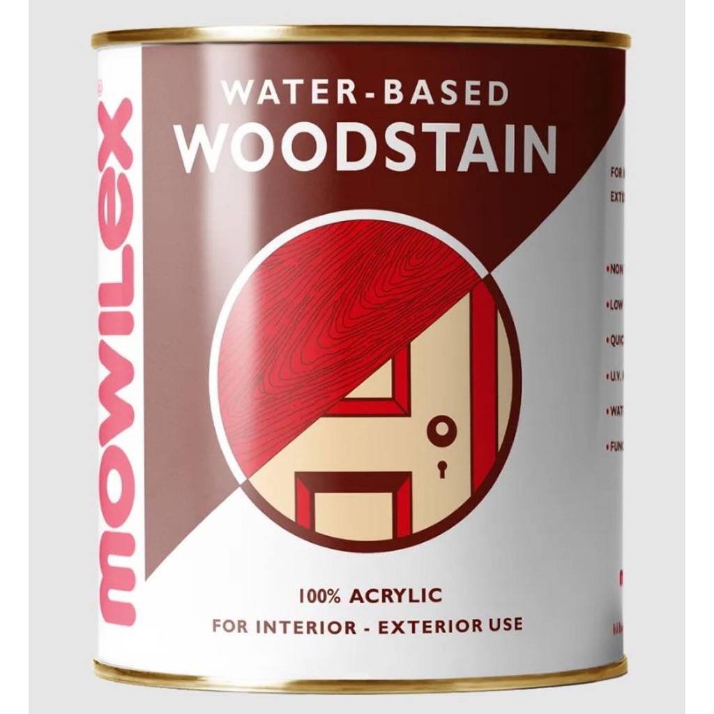 CAT PELAPIS KAYU | MOWILEX WATERBASED WOODSTAIN WS - 504 AKASIA 1 LITER