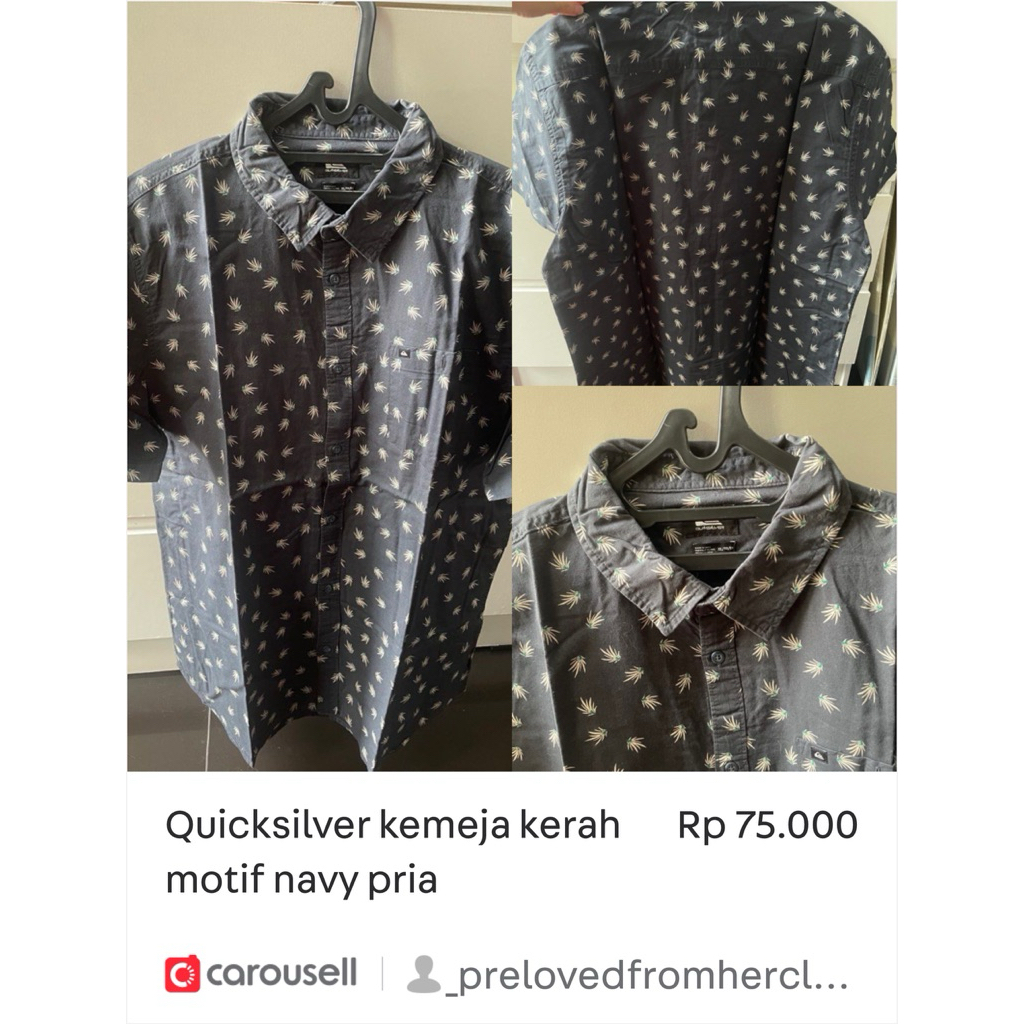 kemeja quicksilver