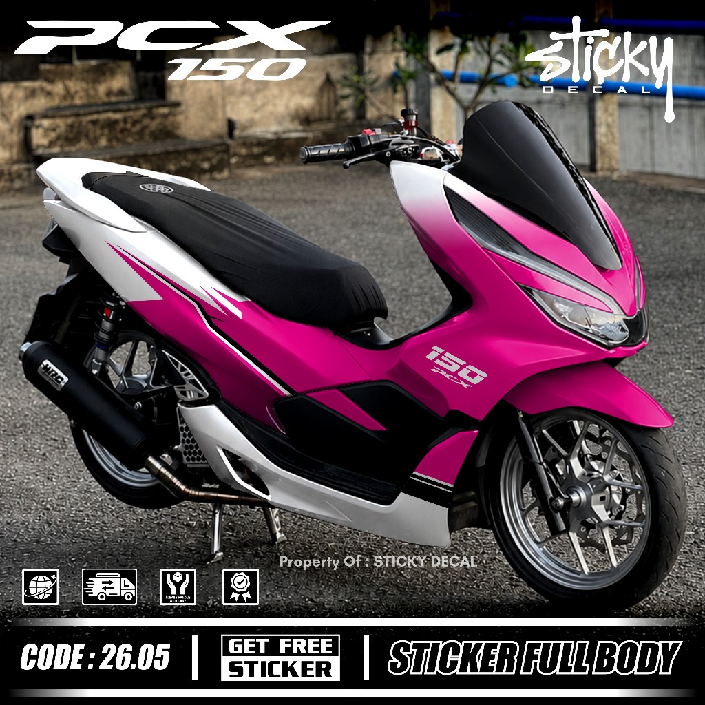 Terbaru Decal Sticker Full Body Honda Pcx 150 Tahun 2017 2018 2019 2020 2021 Sticker Full Body Pcx 1