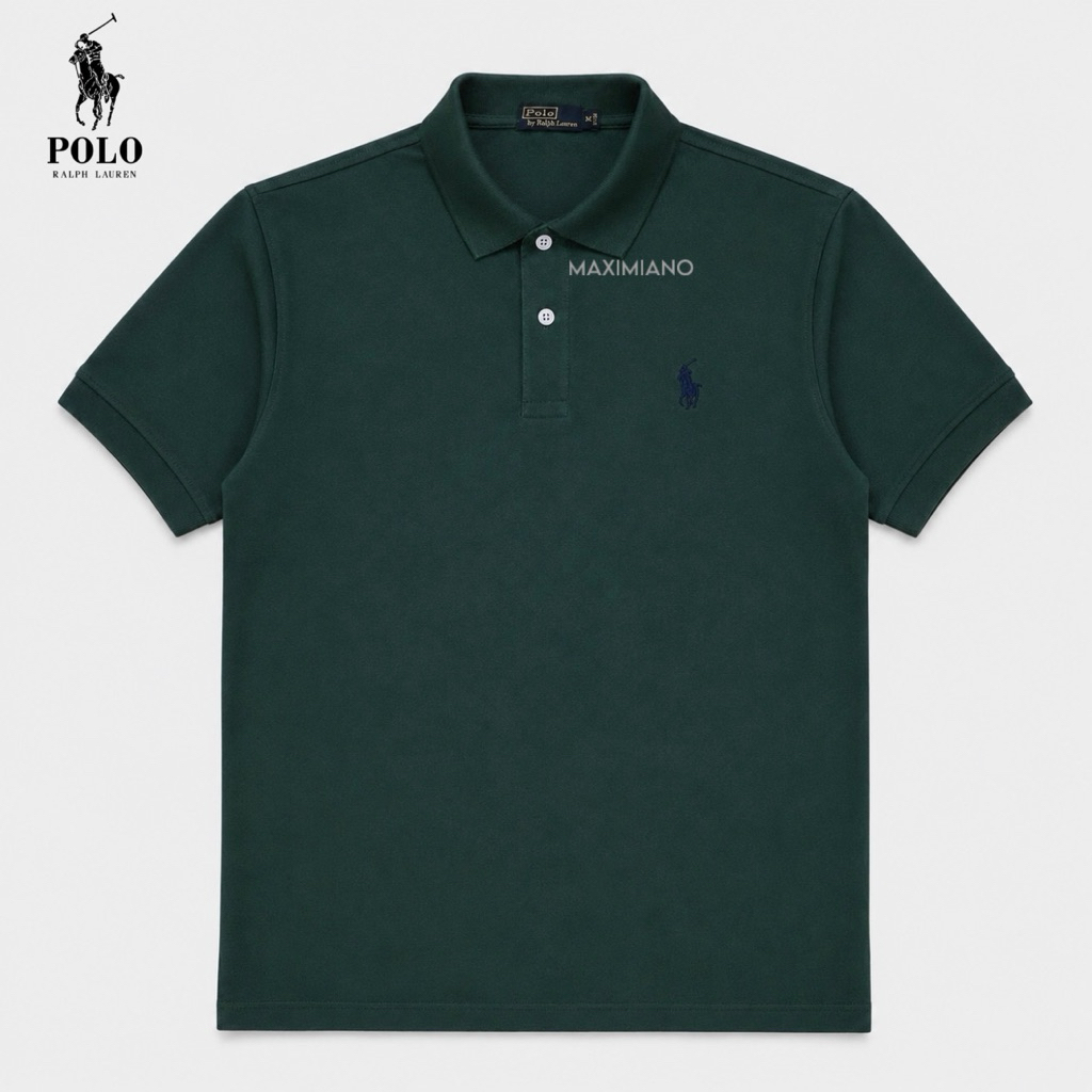 MAXIMIANO - Polo Shirt Premium Pria Emerald Green
