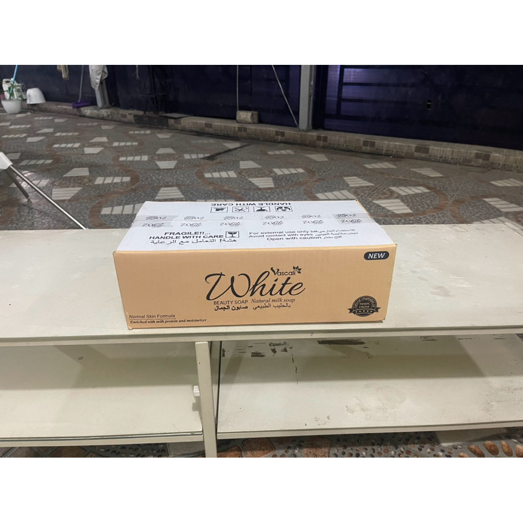 Kardus 38 cm x 21 cm x 12 cm (200) Vascali White Bekas Single Wall