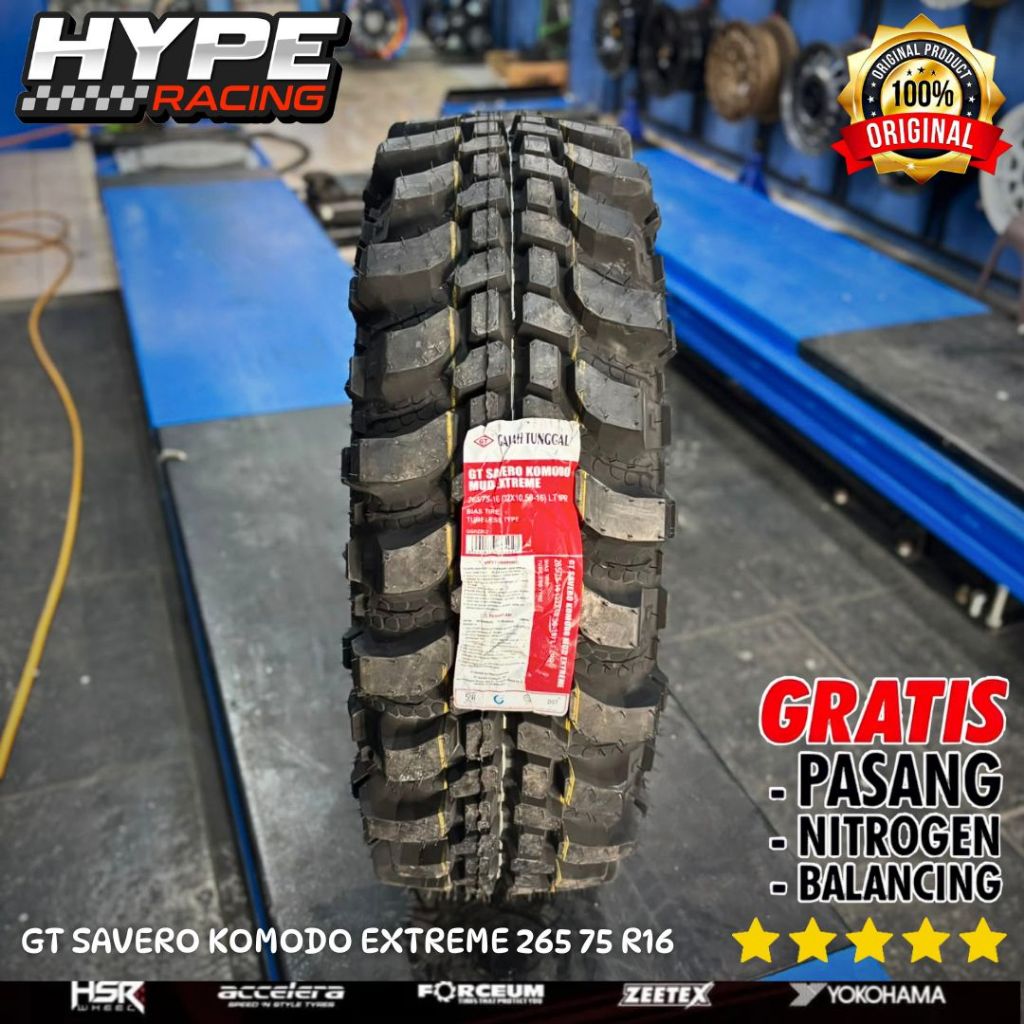 BAN MOBIL OFFROAD RING 16 MURAH - GT SAVERO KOMODO EXTREME 265 75 R16