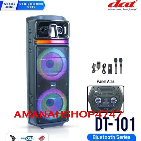 Speaker Portable Wireless Dat DT 101 Original 10 inch Bluetooth