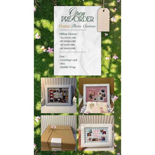 Photo frame Custom|ScrapFrame|Cetak Foto Figura Aesthetic