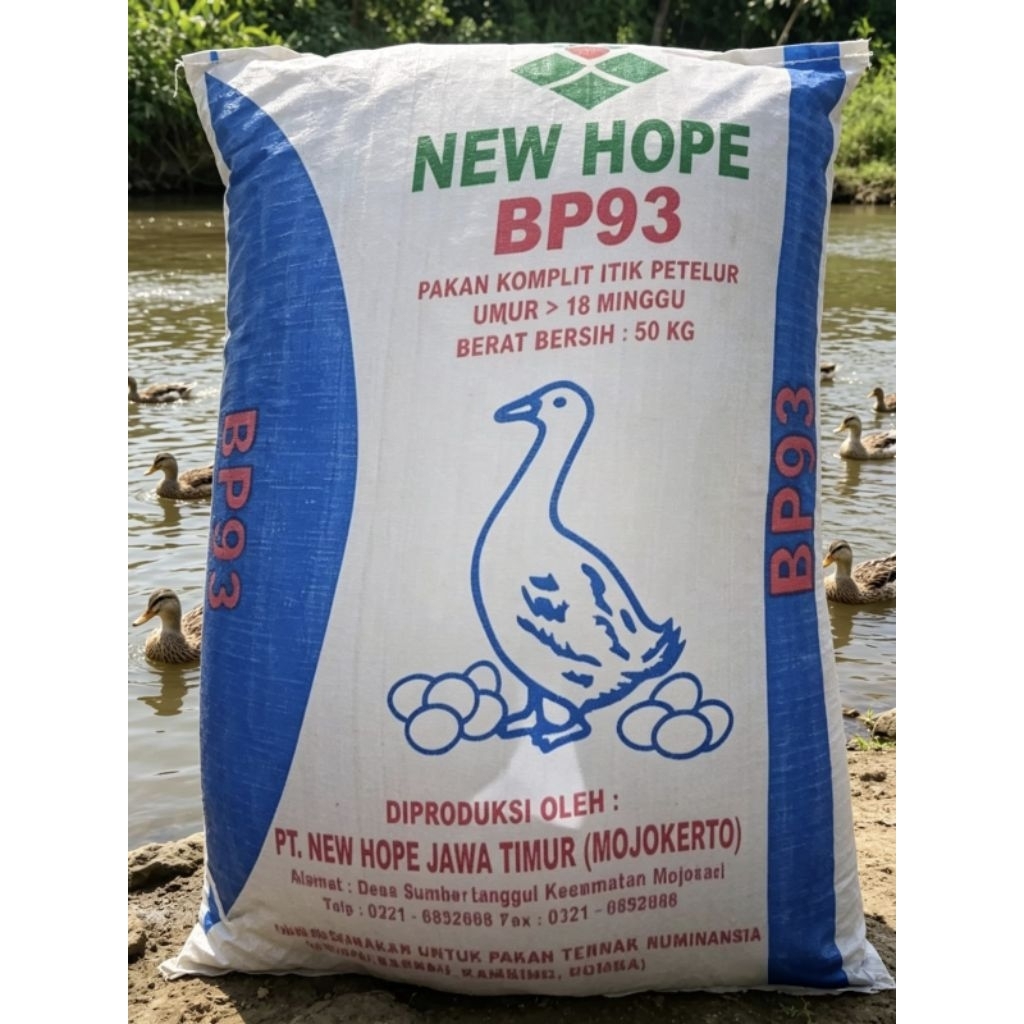 Pakan bebek petelur bp93 new hope pakan jadi pelet