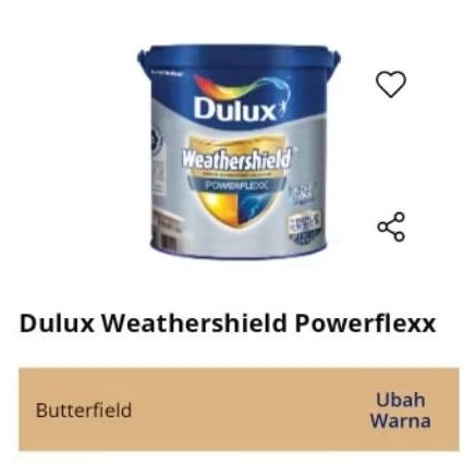 CAT EXTERIOR DULUX WEATHERSHIELD POWERFLEX - BUTTERFIELD 2,5 ltr
