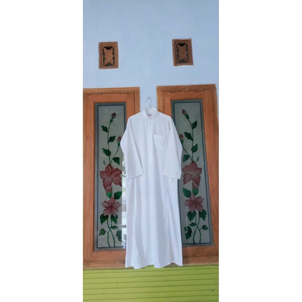 GAMIS PRIA PUTIH PL BRAND RAWAT AL SAFA