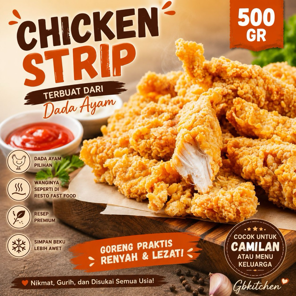 CHICKEN STRIP 500 gram
