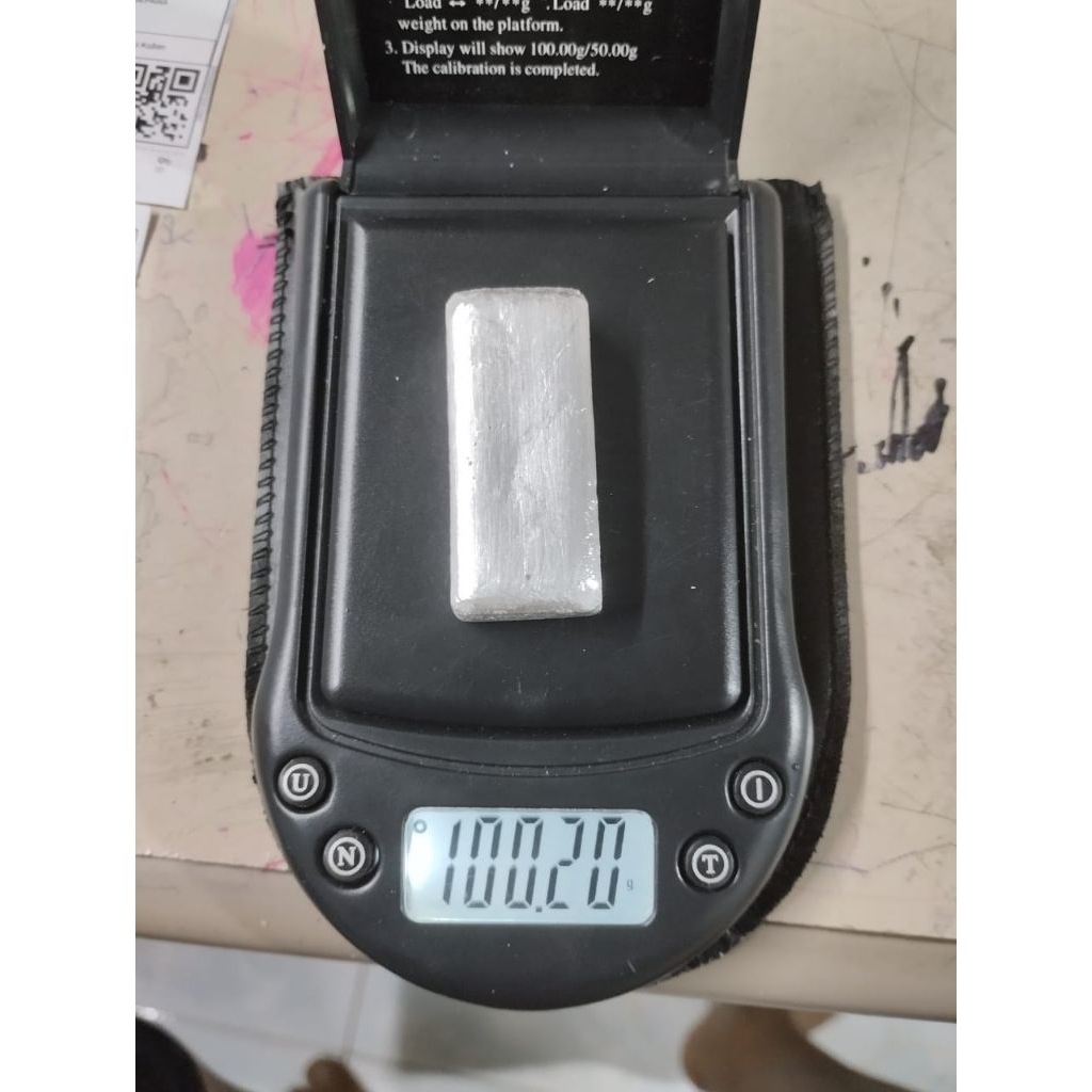 perak murni batangan 100 gram
