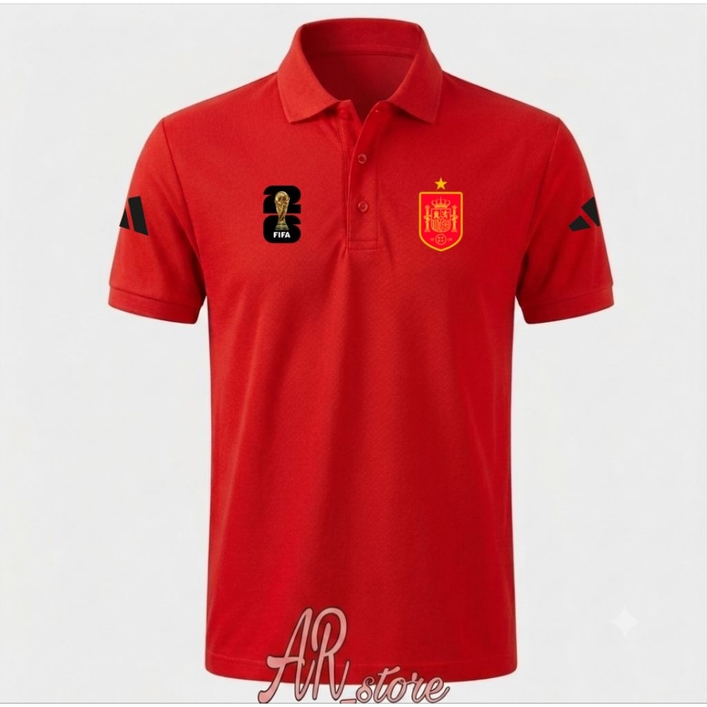 Kaos Polo Spain//Spanyol Kaos Kerah Pildun