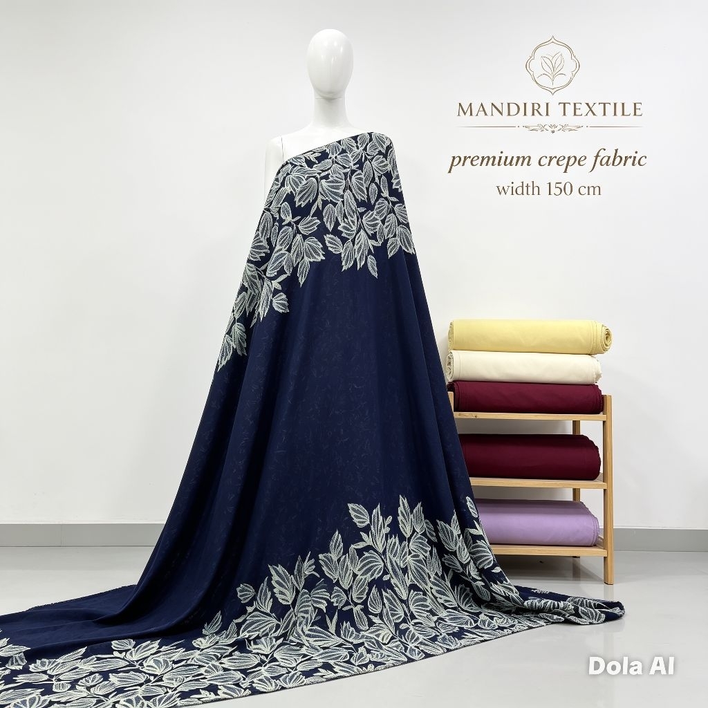 Kain Crepe Embos Motif Sultan - Kain Crepe Embos Motif - Harga Tertera 0,5 Meter