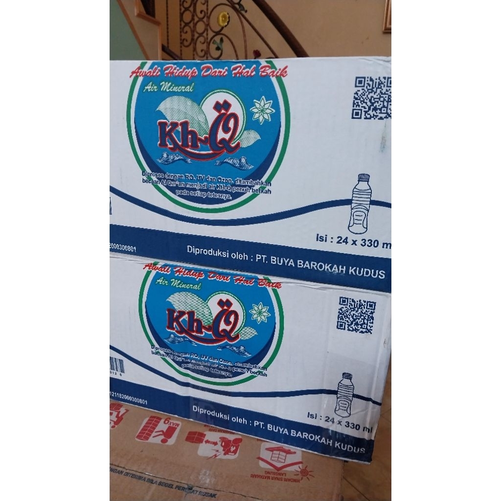 1 Dus Air Minum KHQ (Khotmil Qur'an) Botol 330ml isi 24