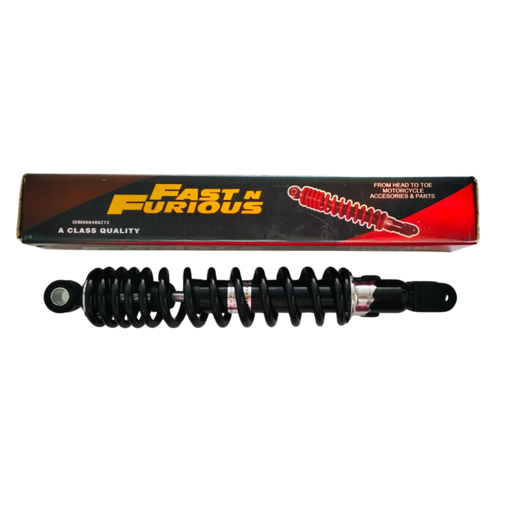 Shock Belakang Beban Berat Hitam Motor Matic Fast N Furious A Class Quality