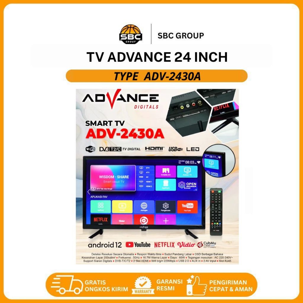 TELEVISI DIGITAL ADVANCE ADV-2430A