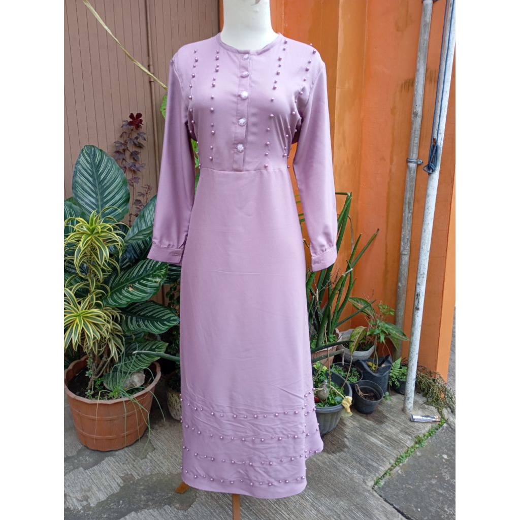 Gamis bahan moscrepe