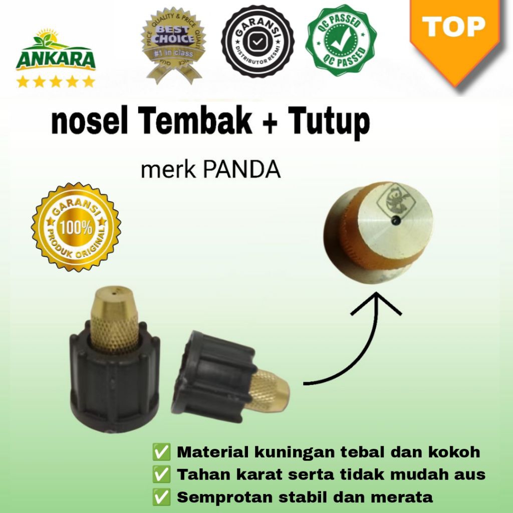 Nosel Sprayer Tembak + Tutup Ujung Stik Sprayer 15 Liter Solo German Panda 15