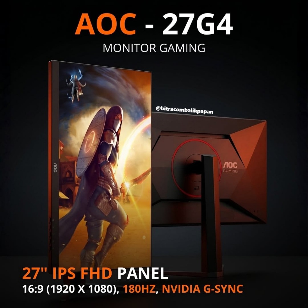 Monito Gaming AOC - 27G4 - LED Monitor 27" 180Hz Gaming Monitor