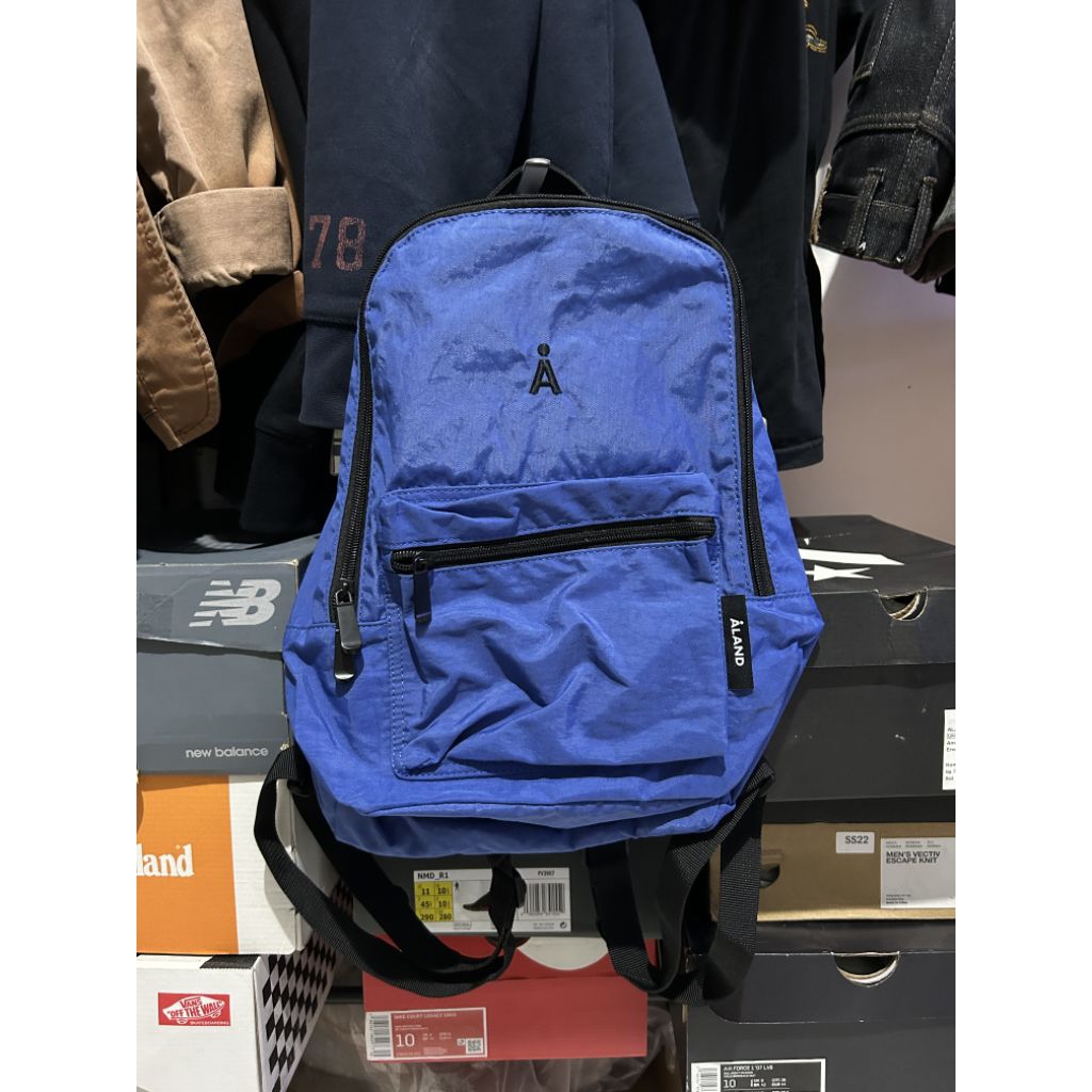 Tas Ransel Aland A Logo Blue