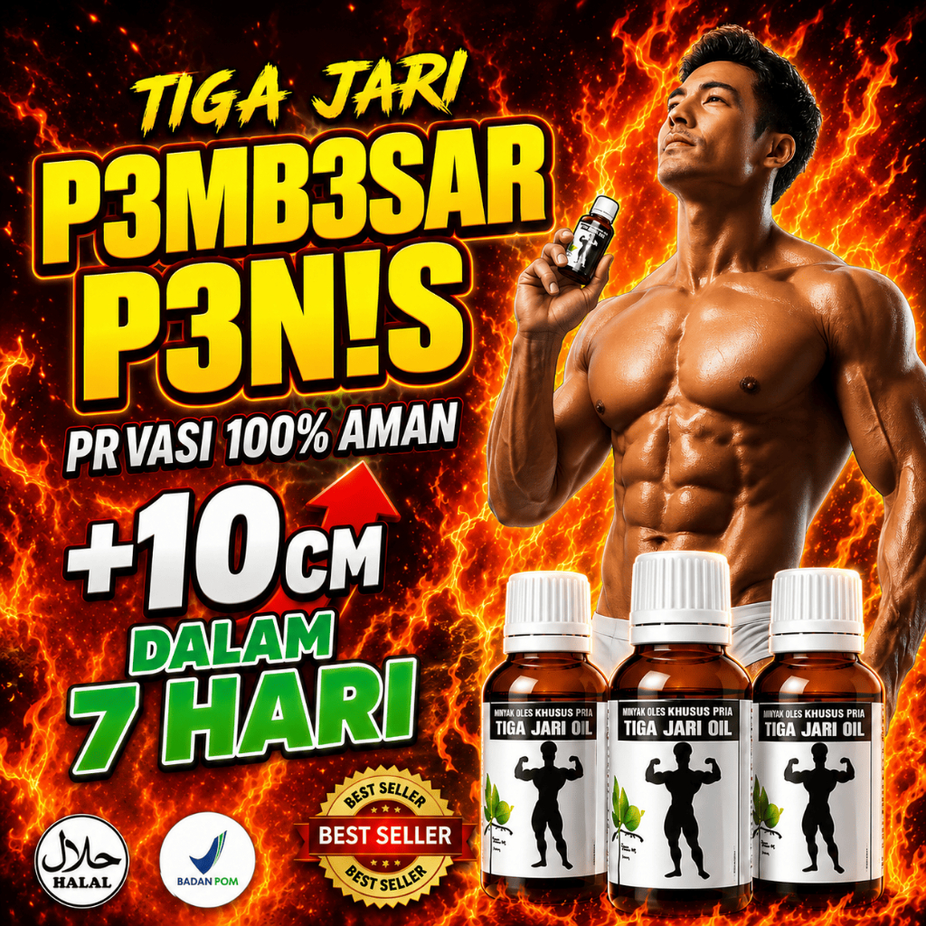 Minyak Tiga Jari Oil Oles Tradisional PEMBESARPENIS BPOM Ampuh Minyak Permanen Pria