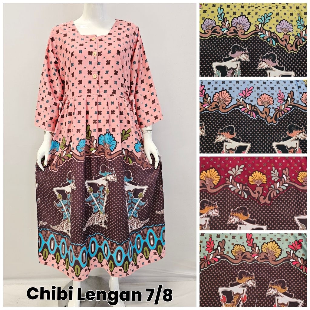 Daster Hap Batik Hap Daster Busui Daster Lengan 7/8