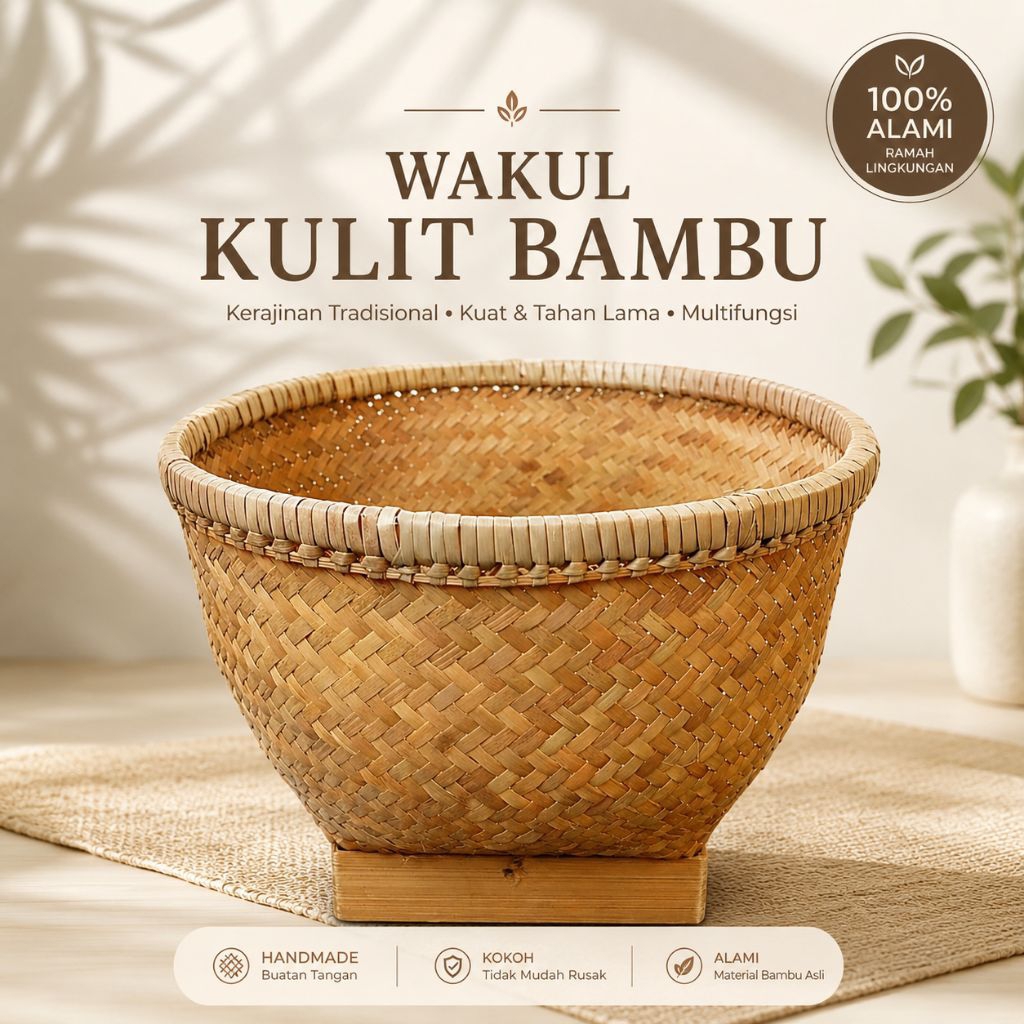 wakul kulit bambu wakul kulit wakul nasi tanpa tutup bakul bambu ceting bambu