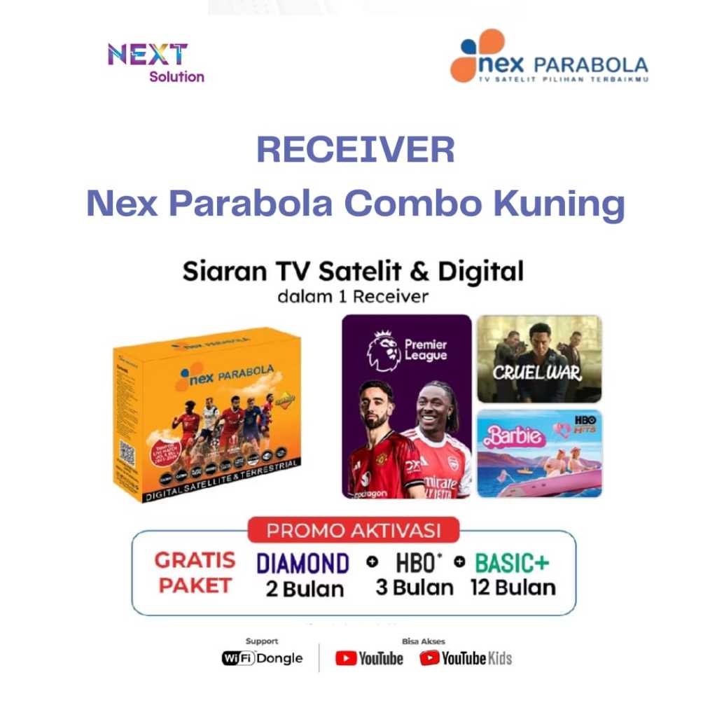 NEX PARABOLA - Receiver Combo Kuning