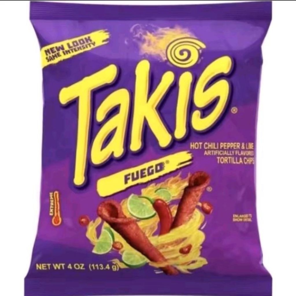 takis foego 113.4gr takis fougo hot chili pepper & lime