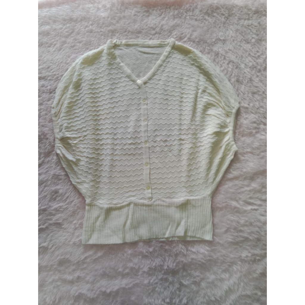 (NEW) rajut vest putih