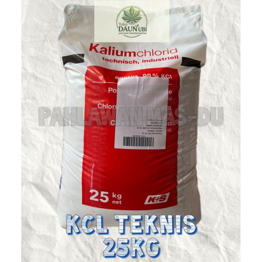 KCL TEKNIS GERMAN 25KG / KCL JERMAN / KALIUM KLORIDA TEKNIS ZAK KARUNG 25 KG