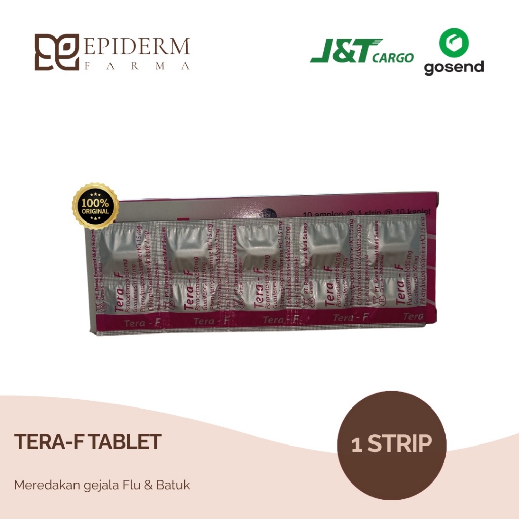 TERA-F TABLET meredakan flu & batuk