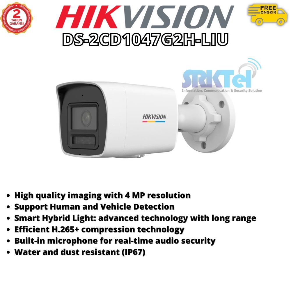 IPCAM Hikvision Colorvu DS-2CD1047G2H-LIU 4MP Out