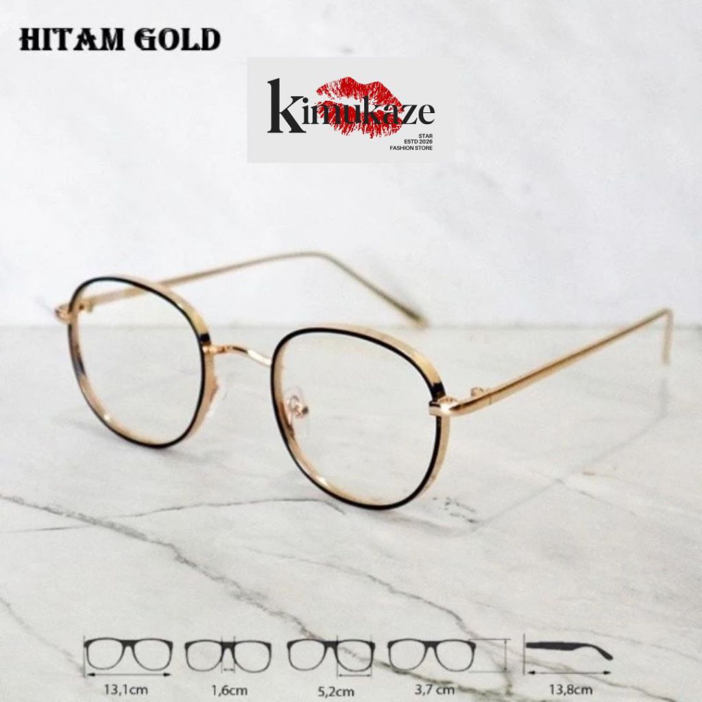 Kacamata Photocromic Frame TITANIUM / Kaca mata Anti Radiasi Blueray Frame oval Wanita dan Pria