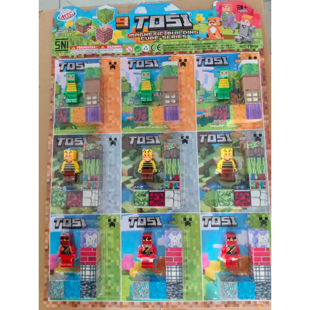 Lego minicraft+magnet /3pcs Lego +magnet balok /fancy ts 008