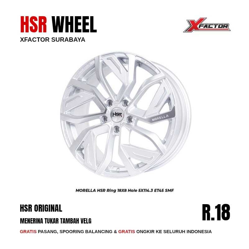 VELG MOBIL R18 HSR MORELLA HSR R18X8 5X114,3 ET45 SMF 4 PCS VELG