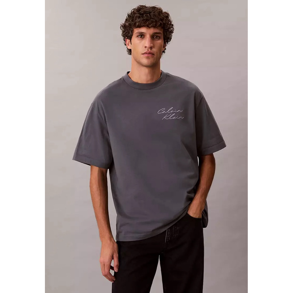 KAOS PRIA / CK RELAXED LOGO SCRIPT TSHIRT