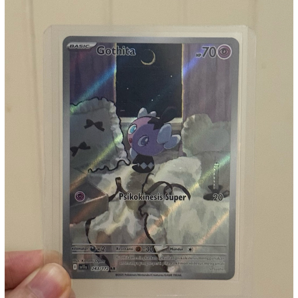 Gothita Ar Hitam dan putih Pokemon TCG Indonesia