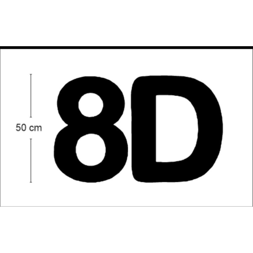 styrofoam font/ huruf custom tinggi 50 cm