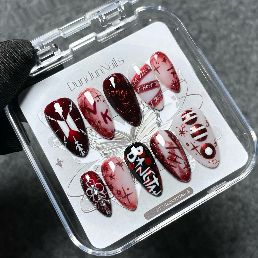 SS150 BTS ARIRANG Nails | press on nails BTS ARIRANG | Press on nails konser bts | premium press on 