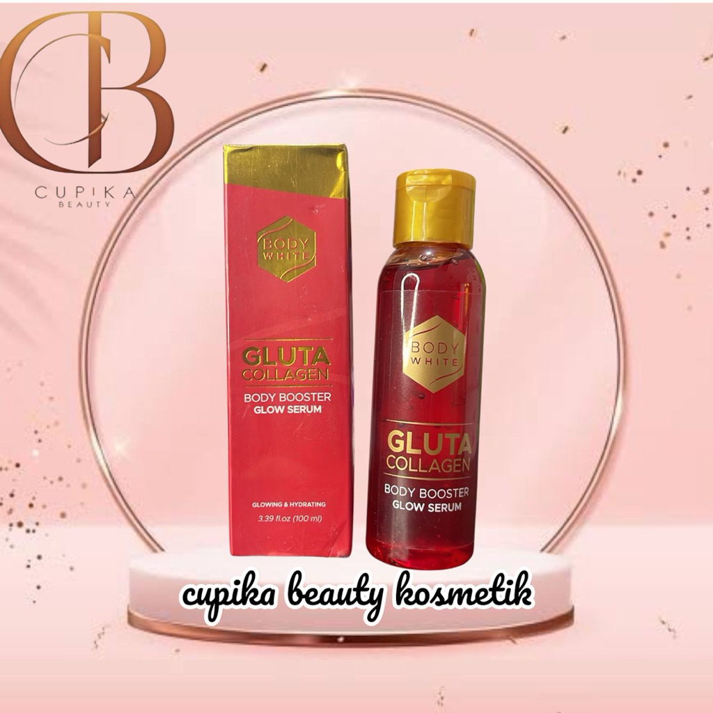 pc.pz}[merah booster] BODY WHITE AHA gluta collagen booster glow serum  100 ml tomato
