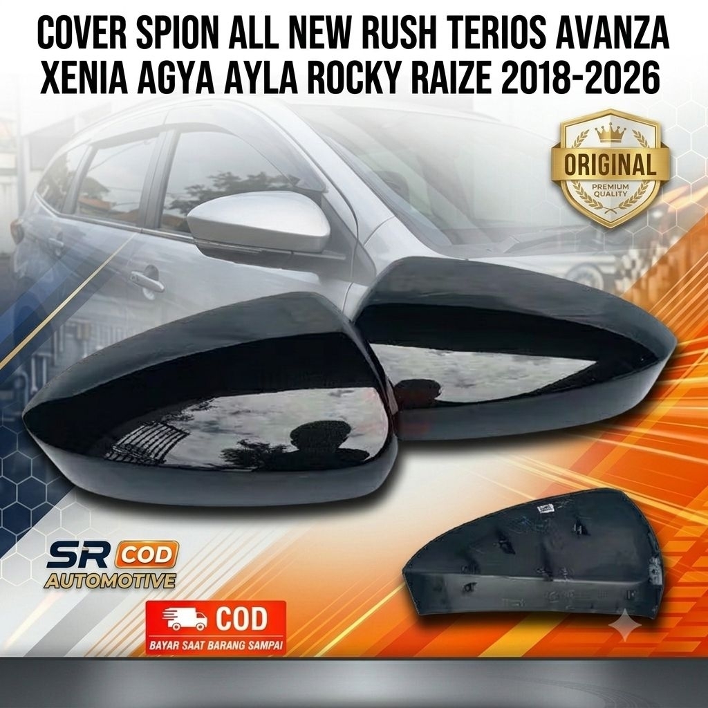 Cover Spion Avanza Xenia 2019 2020 2021 2022 2023 Original kanan/kiri - Silver, Kiri L - Putih Mutia