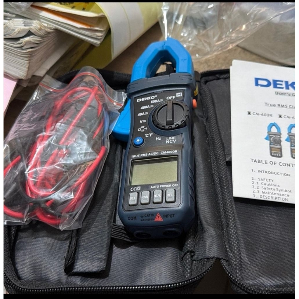 DEKKO CM-600DR 600A TRUE RMS CLAMP METER