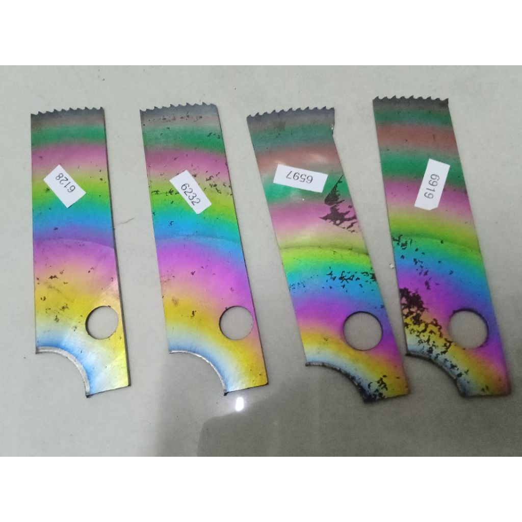 BAJA HSS M42 Pelangi Original Bahan Pisau Dapur Iris Seset Kelet Fillet Mutik Tiuk Code 6919 6597 62