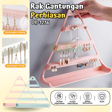 gantungan perhiasan aksesoris display/rak gantung perhiasan/rak anting