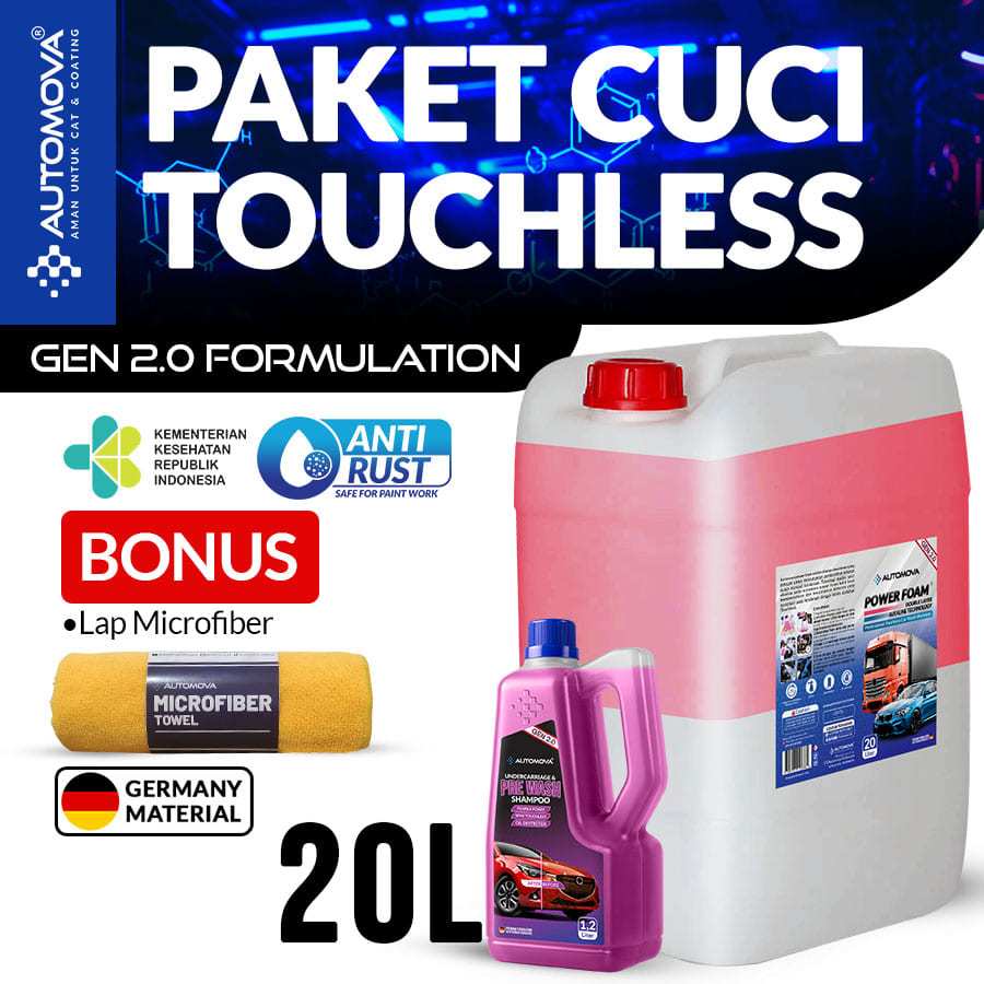 AUTOMOVA - Shampo Mobil Tanpa Sentuh | Shampo Touchless | Shampo Motor Tanpa Sentuh | Prewash Shampo
