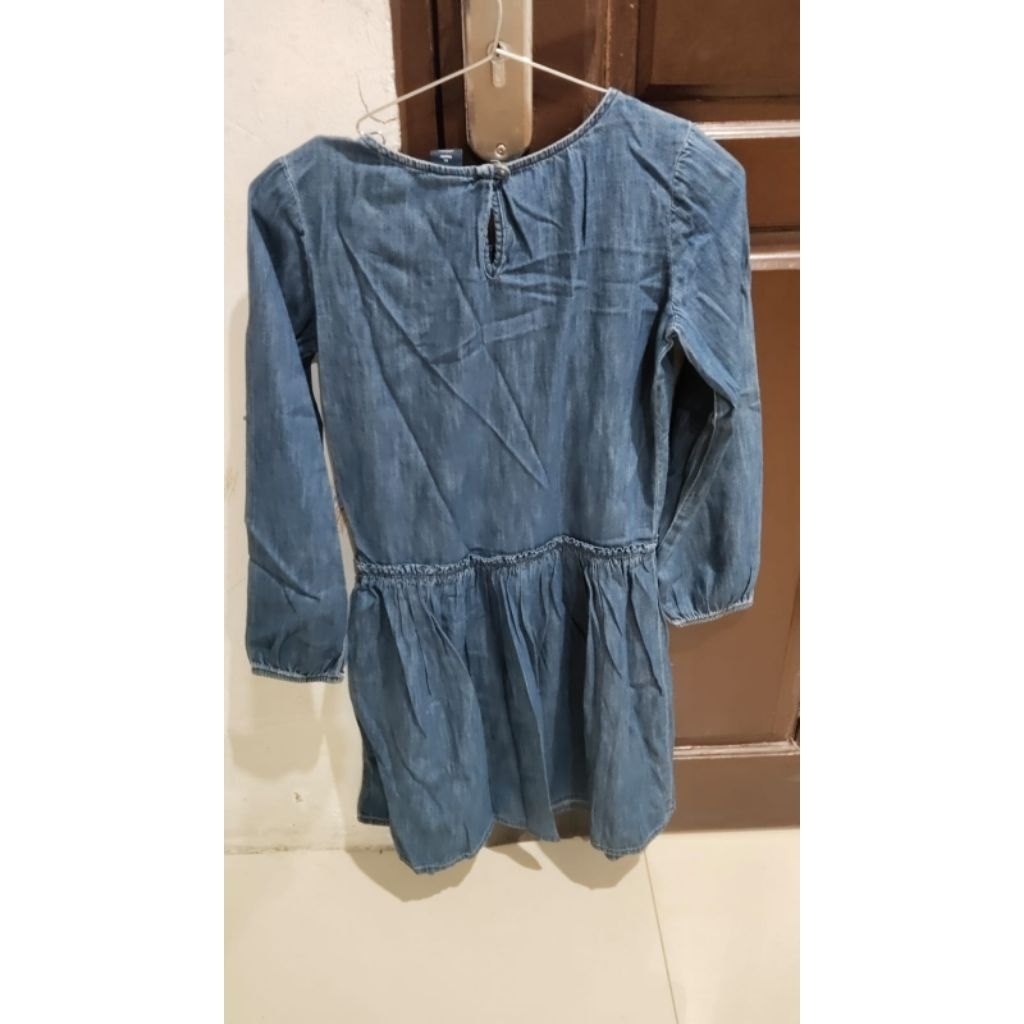 preloved dress denim remaja GAP original