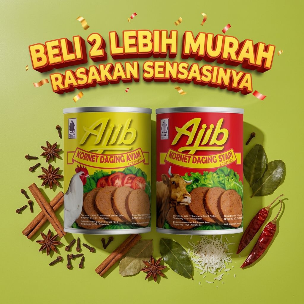 Paket Kombo Ajib | Kornet Sapi Original & Kornet Ayam