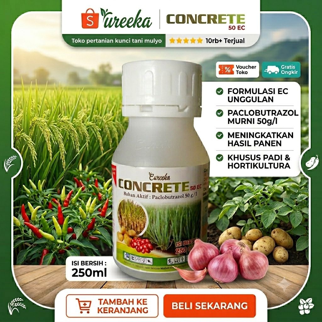 ZPT Paklobutrazol CONCRETE Pembesar Umbi Bawang Merah (250 ml)