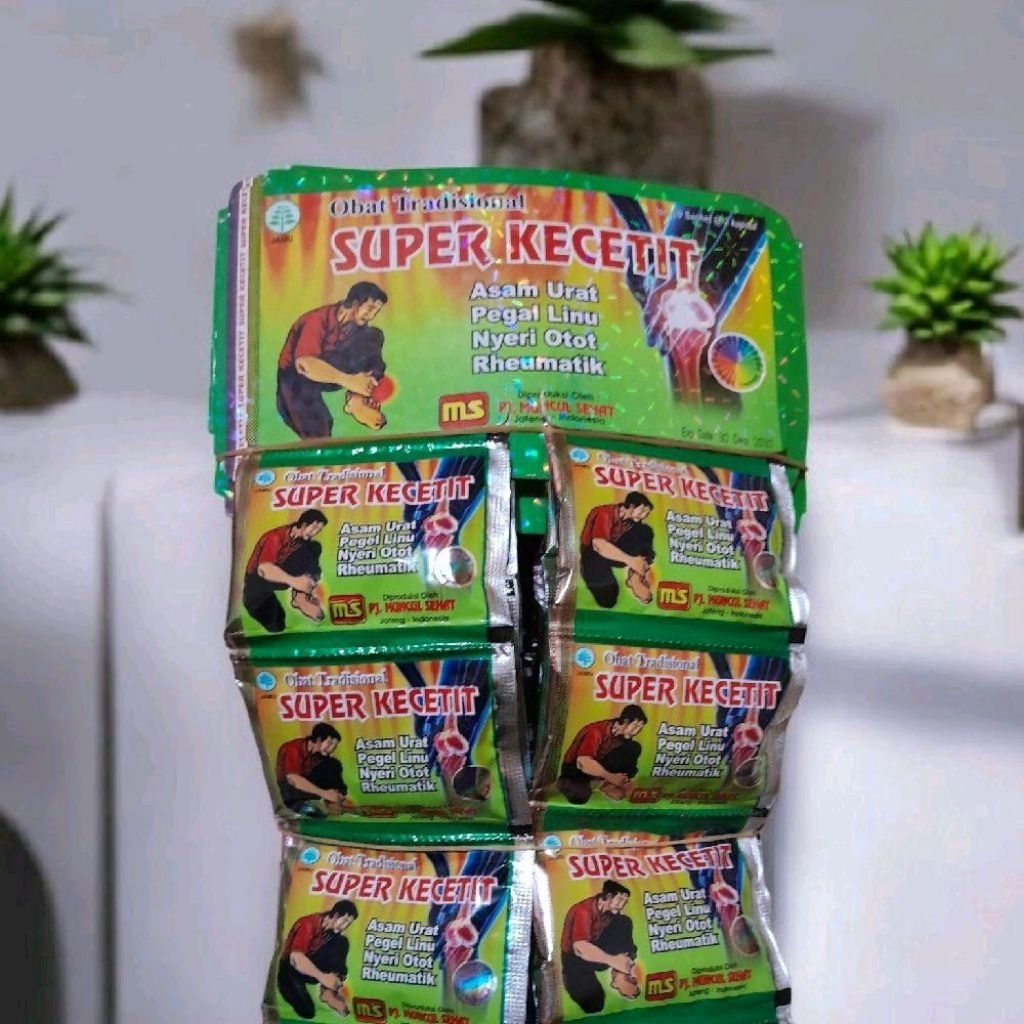 SUPER KECETIT KAPSUL ASAM URAT PEGAL LINU ORI - 20 BUNGKUS