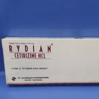 RYDIAN CETRIZINE 1 STRIP @ 10 TABLET