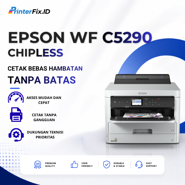 Chipless Printer Epson WF-C5290  - PrinterFix.ID